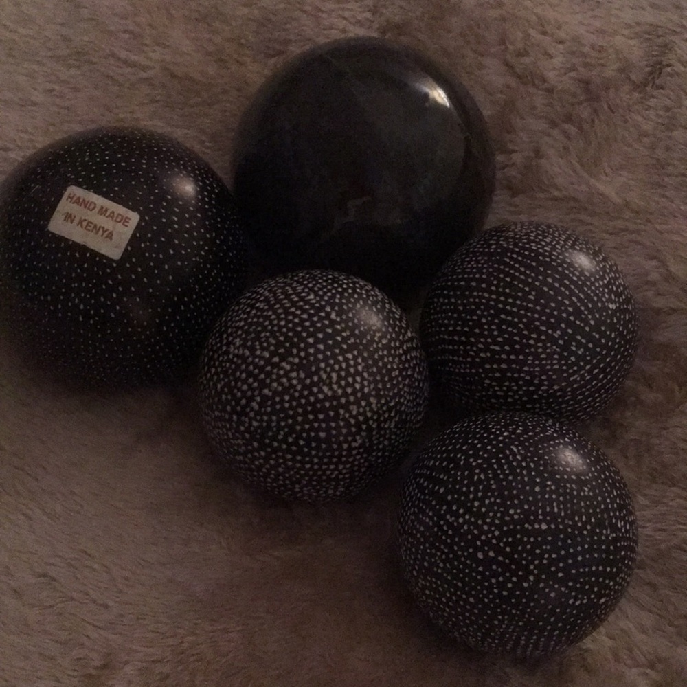 COPY - Very unique set of 5 marble balls